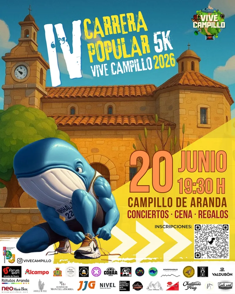 Cartel de la Carrera popular Vive Campillo 2026