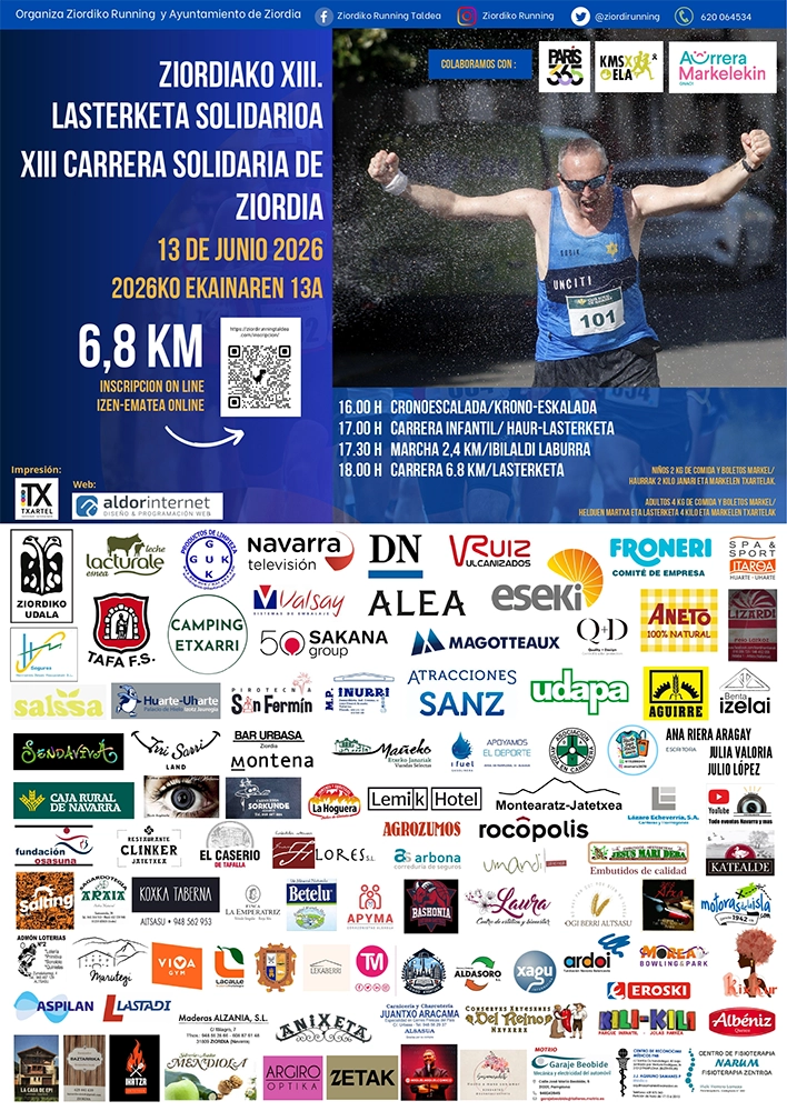 Carrera solidaria Ziordia 2026