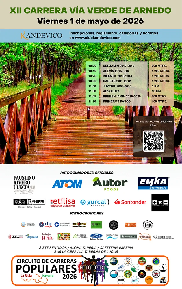 Carrera vía verde de Arnedo 2026