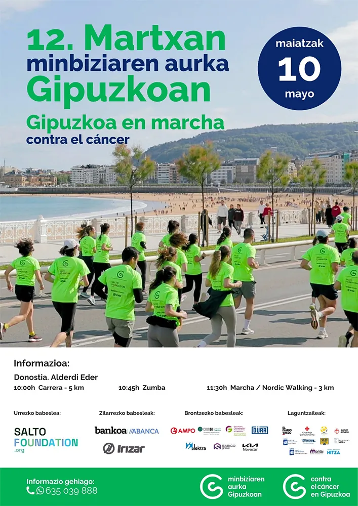 Gipuzkoa contra el cáncer 2026