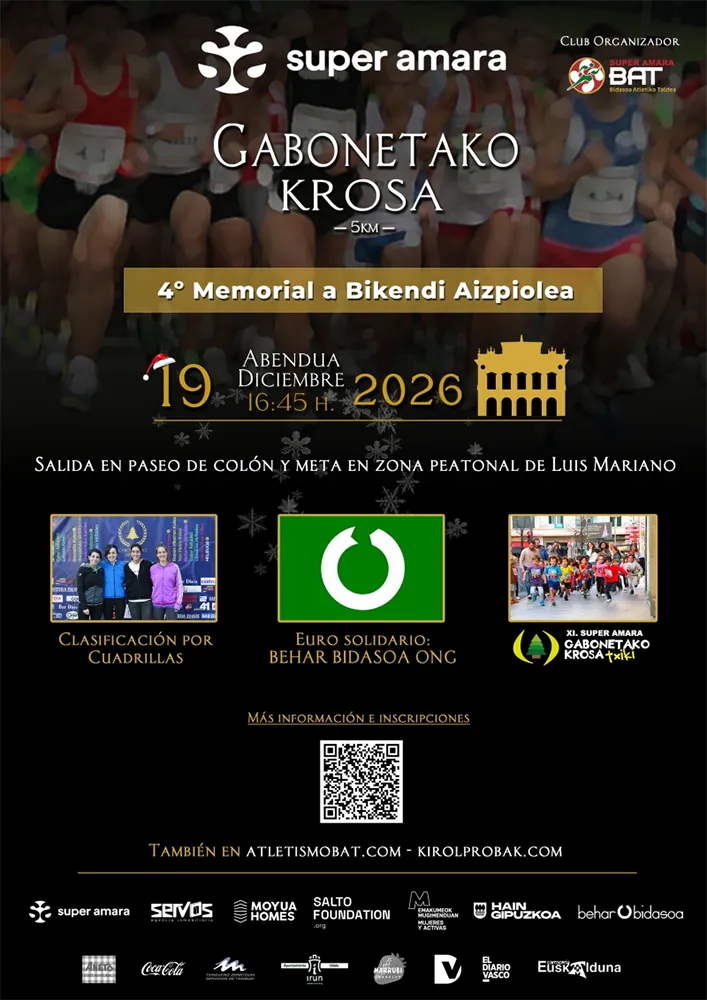 Cartel de Super Amara gabonetako krosa 2026