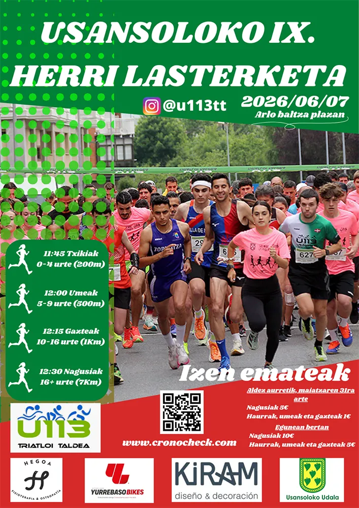 Usansoloko herri lasterketa 2026