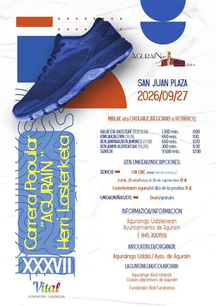 Cartel de Cross popular Agurain 2026