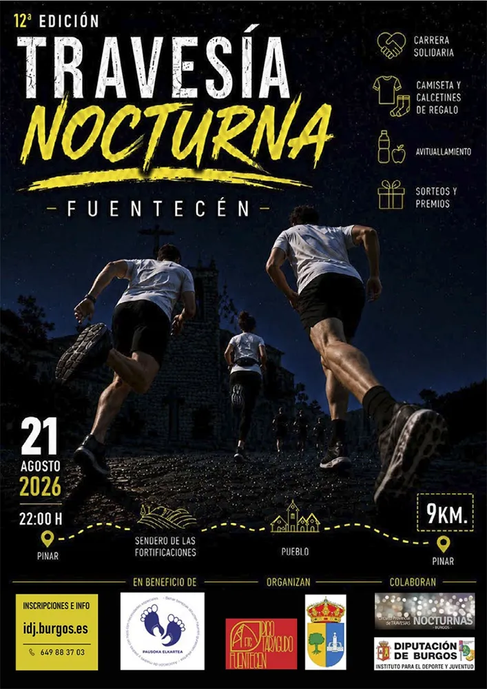 Cartel de Travesía nocturna Fuentecén 2026