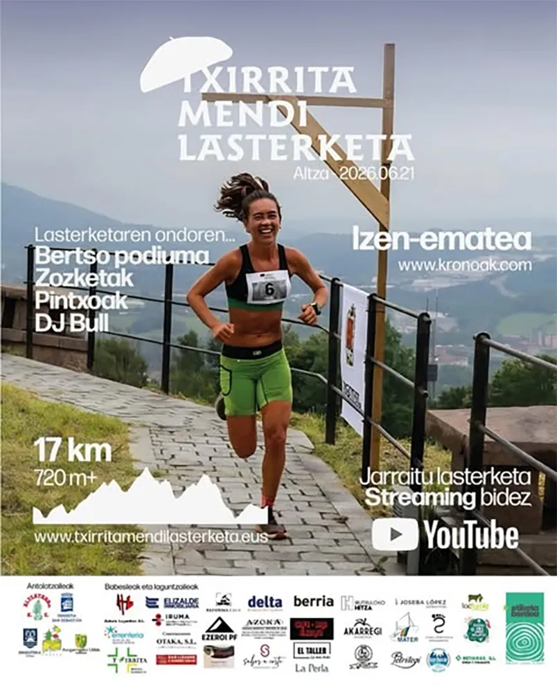Cartel de la Txirrita mendi lasterketa 2026