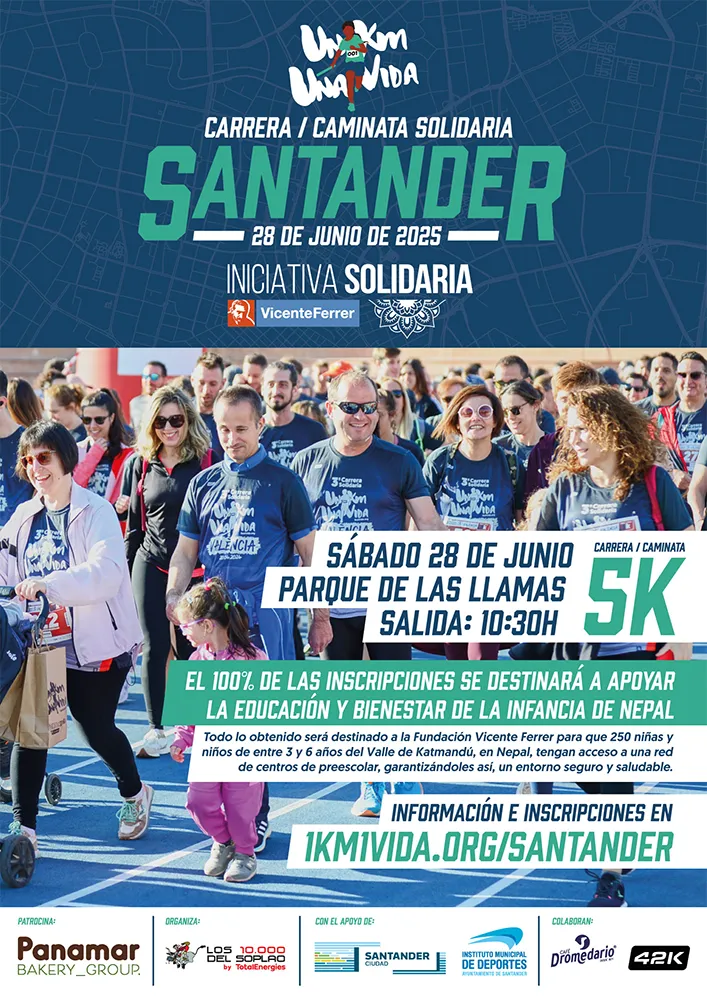 Un km una vida Santander 2025