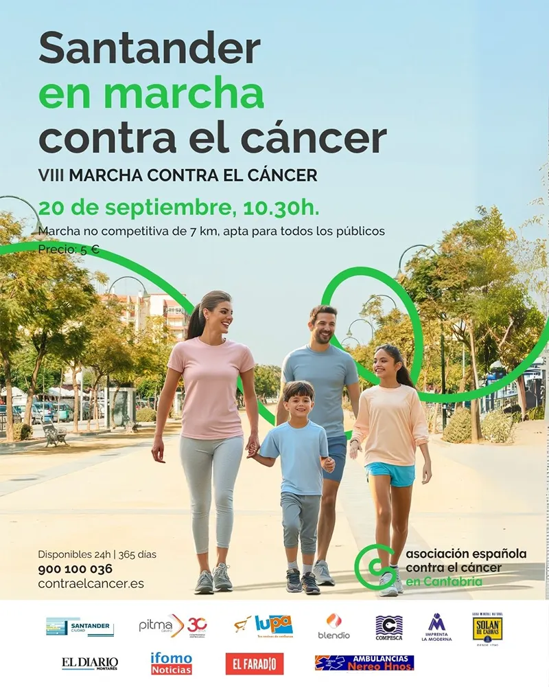 Santander marcha contra el cáncer