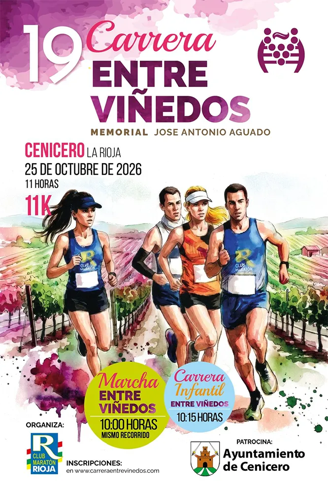 Cartel de Entre viñedos memorial Jose Antonio Aguado 2026