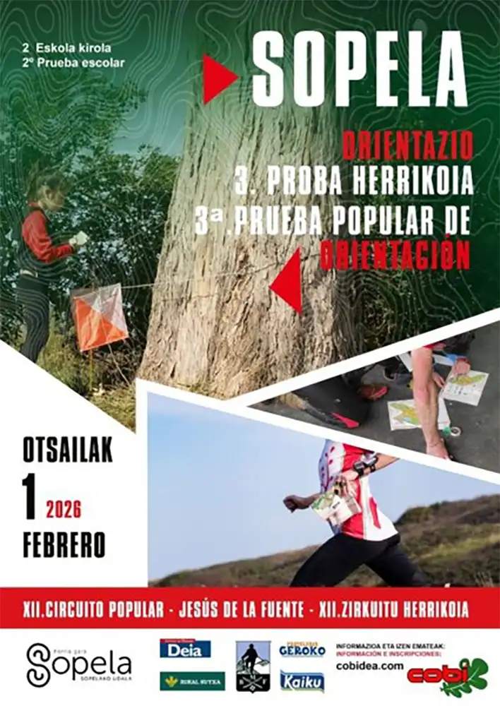 Prueba popular orientación Sopela 2026