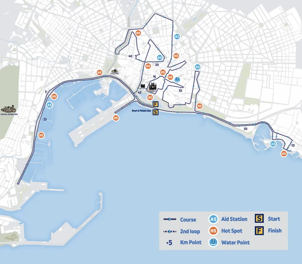 Recorrido Palma de Mallorca marathon