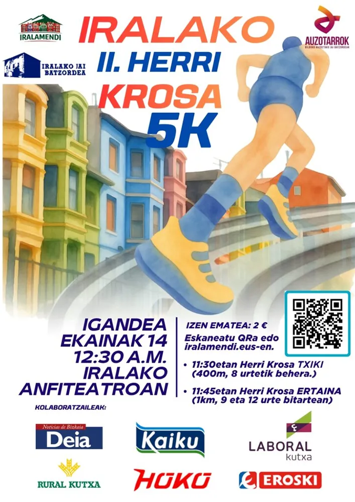 Cartel de Iralako herri krosa 2026