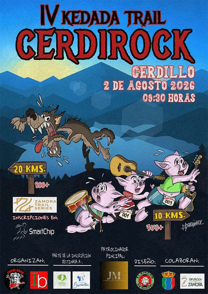 Cartel de Kedada trail Cerdirock 2026