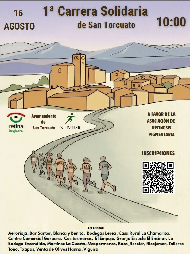 Cartel de Carrera solidaria de San torcuato