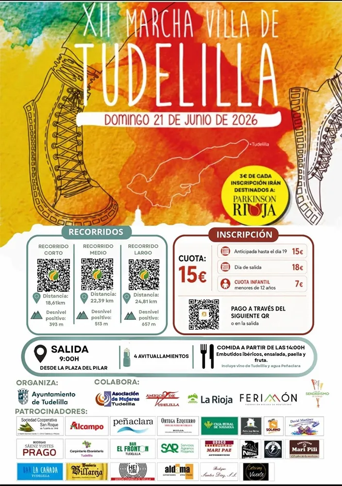 Cartel de la Marcha Villa de Tudelilla 2026