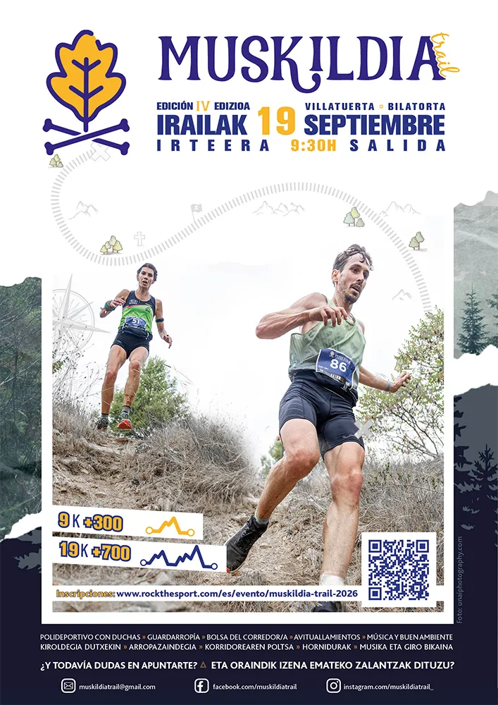 Cartel de Muskildia trail 2026