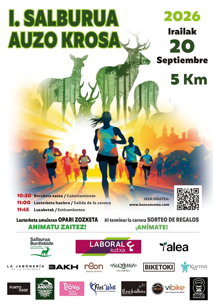 Cartel de Salburua auzo krosa 2026
