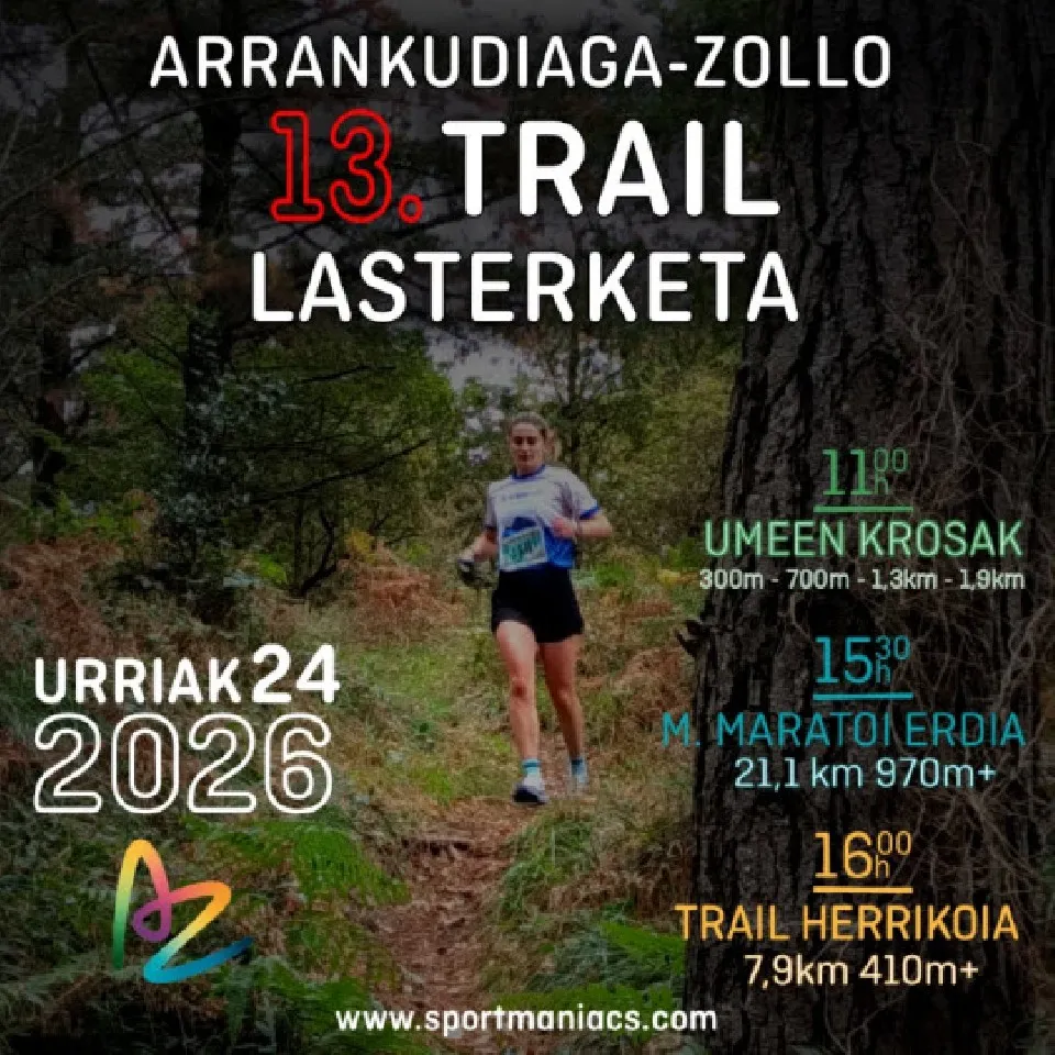 Cartel de Arrankudiaga-Zolloko trail lasterketa 2026