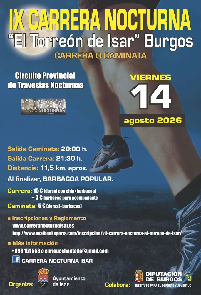 Cartel de Carrera Nocturna El Torreón De Isar