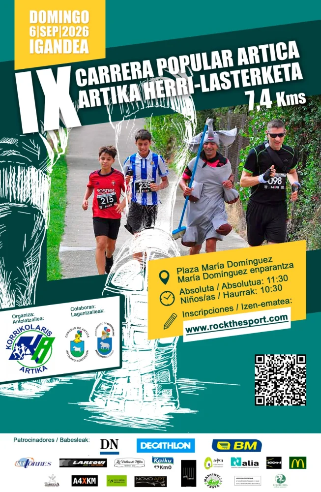 Cartel de Carrera Popular Artica