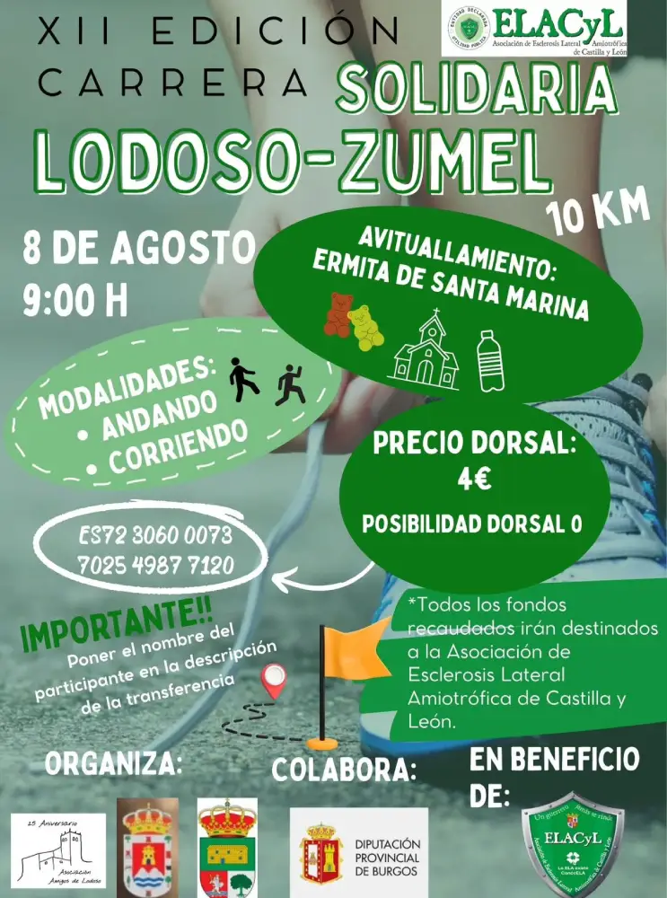Cartel de Carrera solidaria Lodoso-Zumel 2026