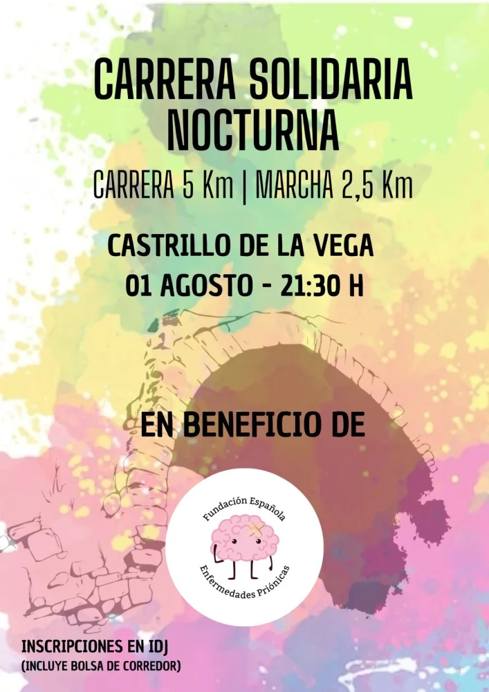Cartel de Carrera Solidaria Nocturna Puente Del Roque