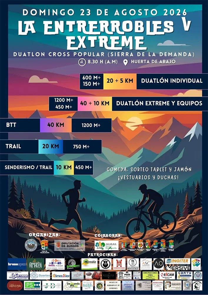 Cartel de Duatlón cross popular La Entrerrobles 2026