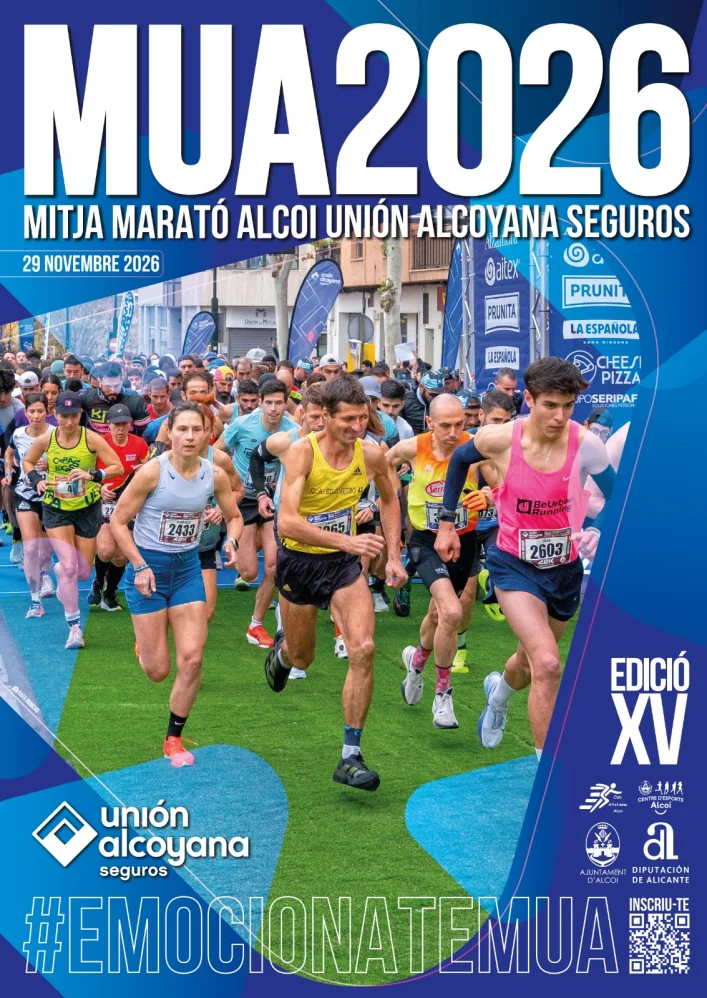 Cartel de Mitja Marató Unión Alcoyana