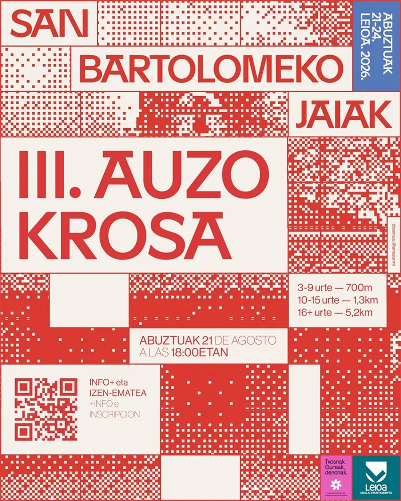 Cartel de San Bartolomeko auzo krosa 2026