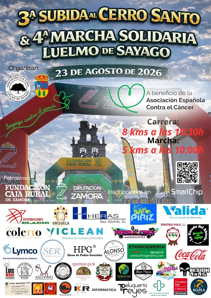 Cartel de Subida al cerro santo de Luelmo 2026