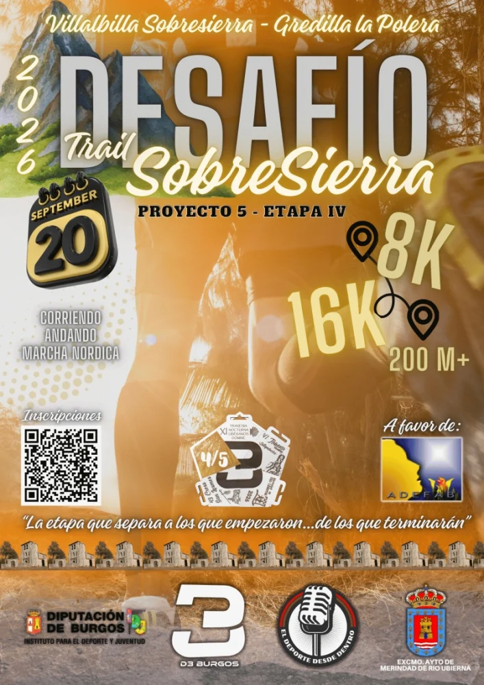 Cartel de Trail Merindad Río Ubierna