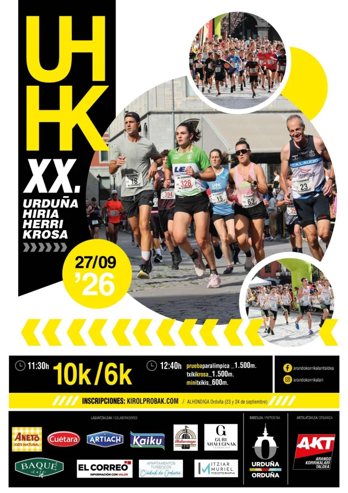 Cartel de Urduña Hiria Herri Krosa