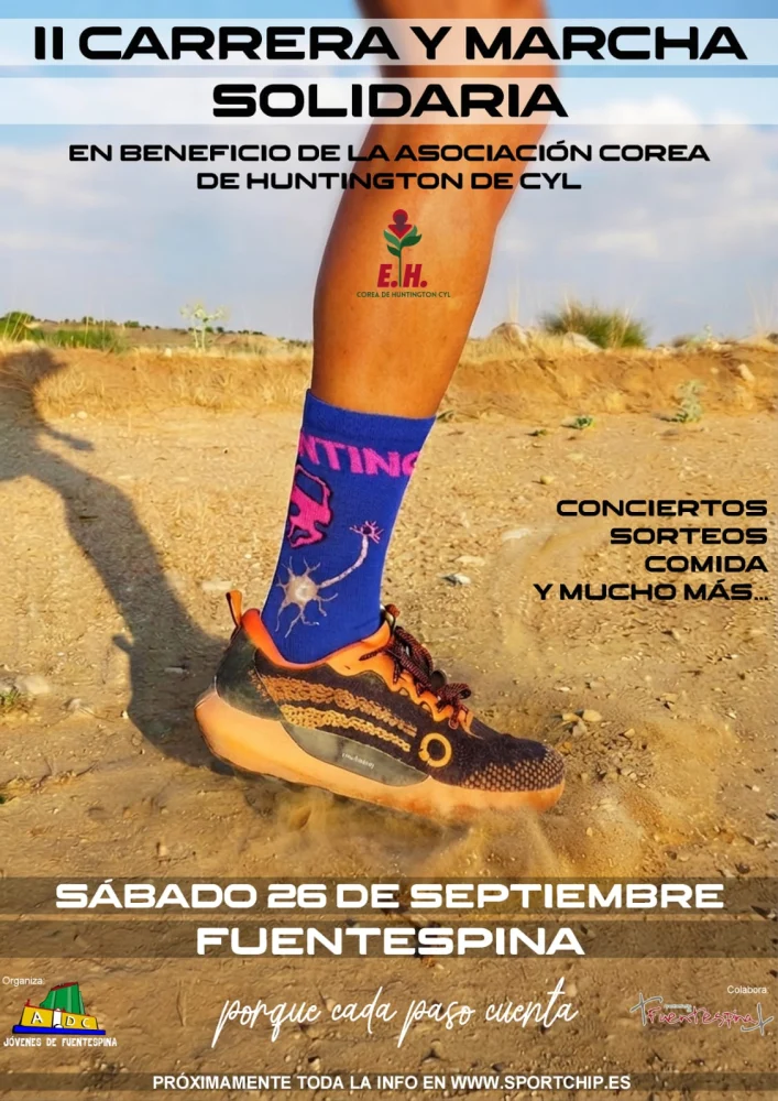 Cartel de Carrera Solidaria por el Corea de Huntington | Sportchip