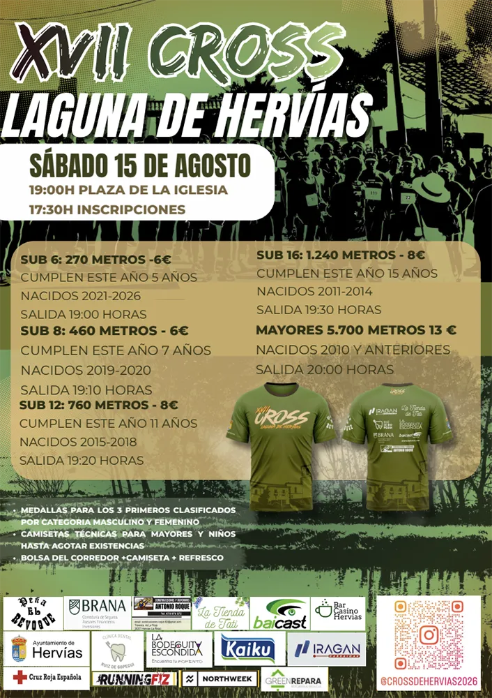 Cartel de Cross Laguna de Hervías 2026