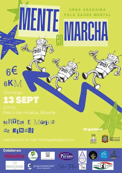 Cartel de Mente en Marcha - Andaina Solidaria