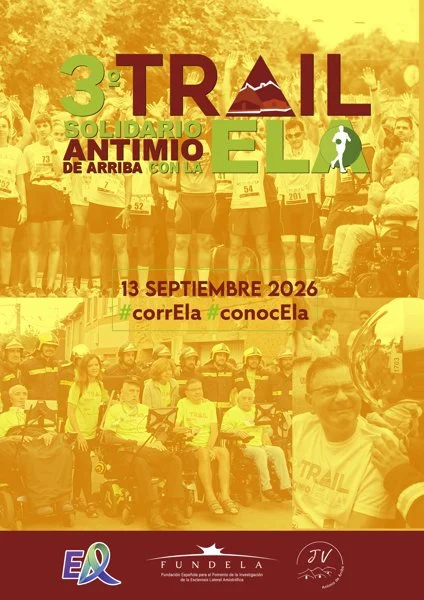 Cartel de Trail Solidario AntimioCon la ELA
