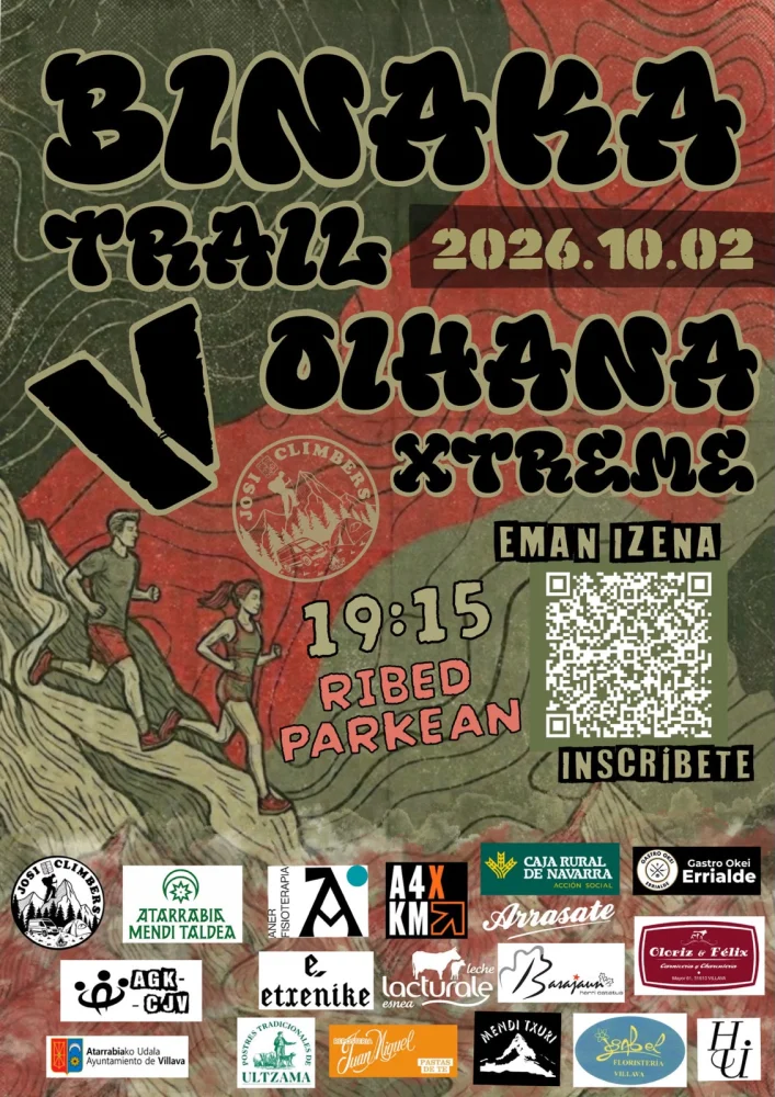 Cartel de Binaka Trail Oihana Extreme