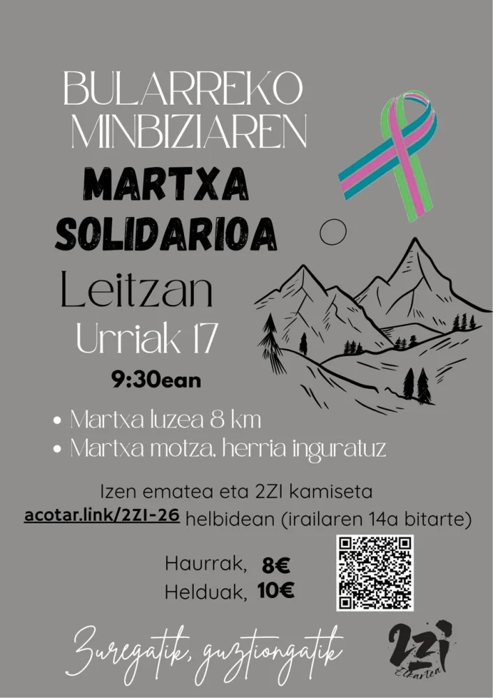 Cartel de Bularreko Minbiziaren Martxa Solidarioa / Marcha Solidaria Cancer de Mama