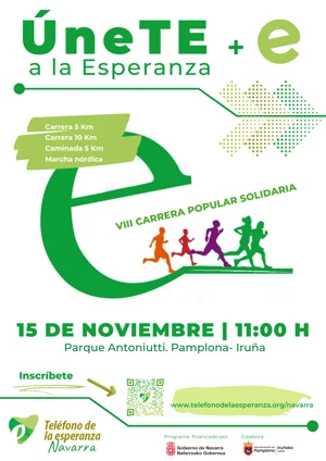Cartel de Carrera+e del Telefono de la Esperanza