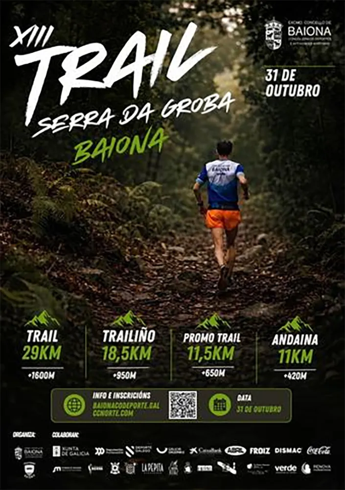 Cartel de Trail Serra da Groba Baiona 2026