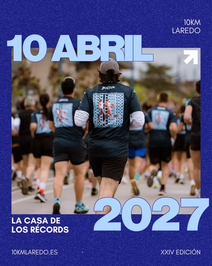 Cartel de 10 Km Villa de Laredo