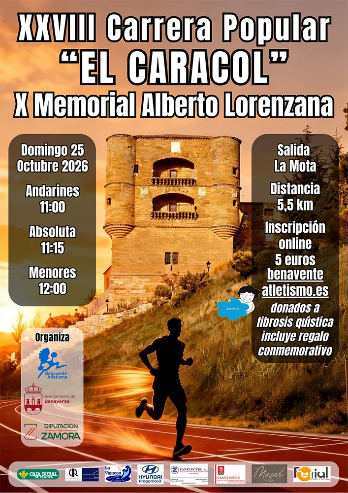 Cartel de Carrera popular El Caracol 2026